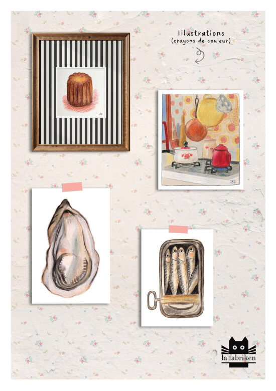 Illustrations crayons de couleur